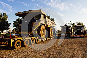 Large Earthwork Mining Trucks