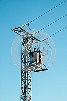 Large electricity pylon