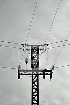 Large electricity pylon