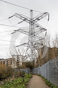 Large electricity pylon very near residential blocks of flats. Health issues etc. South London.