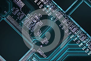 Large elements of the SSD memory storage for a modern microchip of a new generation based on nanometer technology, transistor and