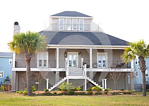 Large Elevated American Home