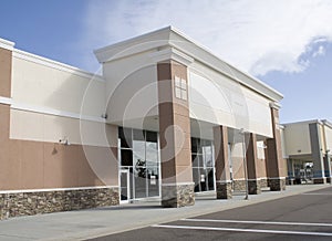 Large empty retail store