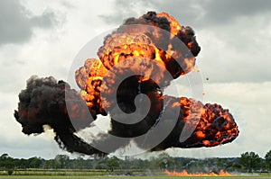 Large explosion photo