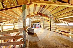 Large farm horse stable barn.