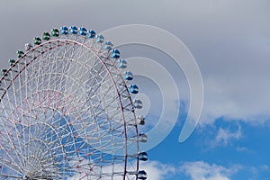 Large Ferris Wheel close up