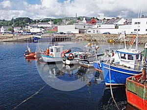 Large fishing trawlers at Killybegs Harbour Co. Donegal Ireland