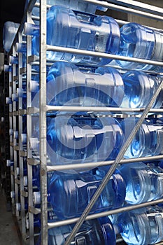 Large five gallon water bottles