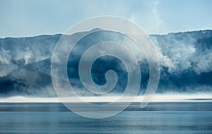 large forest fire in idaho