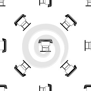 Large format inkjet printer pattern seamless black