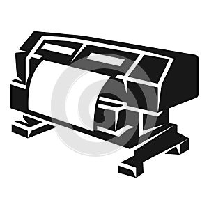 Large format printer icon, simple style