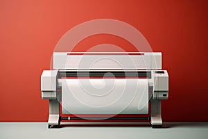 Large format printer mockup. Generate Ai