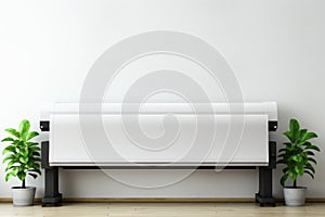 Large format printer mockup. Generate Ai