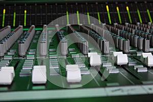 Large Format Sound Console Faders
