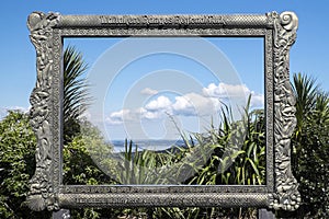 Large frame for tourist photographs