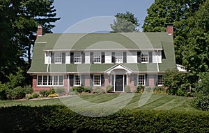 Large Gambrel Roofed House photo