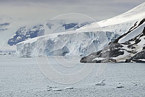 Large Glacier At Paradise Bay, Antarctic Peninsula
