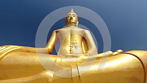 Large golden statue of Buddha