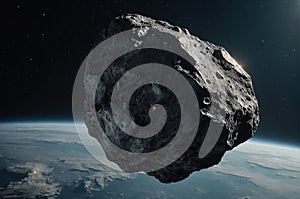 Massive Rock Floating in Space