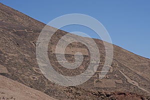 Petroglyphs at Cerro Pintados, Atacama Desert, Chile photo