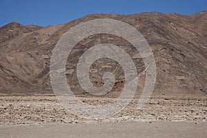 Petroglyphs at Cerro Pintados, Atacama Desert, Chile photo