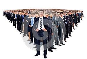 Large group of businesspeople