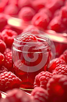 Large group of freshly picked raspberries