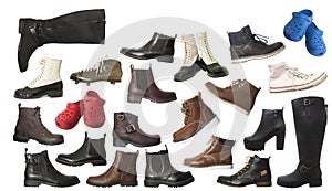 Large Group of isolated shoes