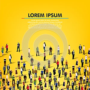 Large group of people background