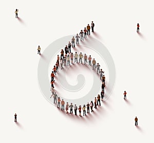 Large group of people in number 6 six form