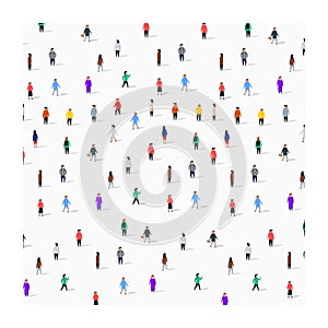 Large group of people on white background. People communication concept.