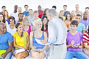 Large Group of Student in Lecture Hall