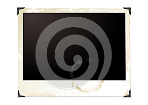 Large grunge polaroid