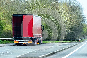 Large Haulage Vehicle In Lay by