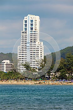 Large high-rise hotel. Thailand, Phuket, Patong.