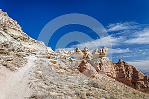 The large hole in rock of Cappadocia