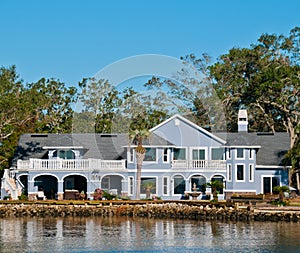 Large Home Along Water in Florida
