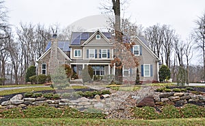 Large Home with Solar Panels