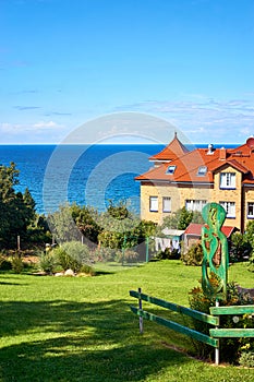 Large house with beautiful garden and view of the Baltic Sea. Lohme on the island of RÃ¼gen