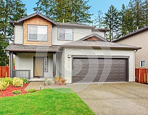 Large house with driveway.