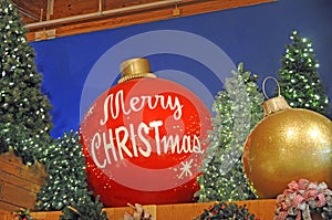 Large indoor christmas or holiday display