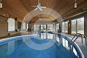 Large indoor swimming pool