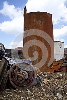 Large industrial equipment for  reuse at re-cycling center