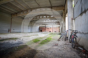 Large industrial hangar