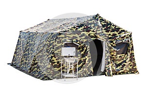 Large inflatable military tent camouflage colors
