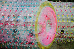 Large inflatable Plastic Water wheels