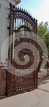 Large Iron Gate of Historic Palace