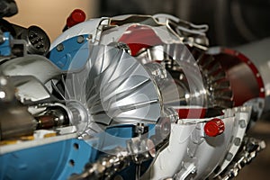 Large jet engine detail