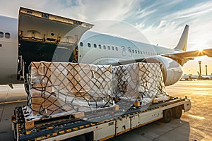 Large Jetliner on Airport Tarmac