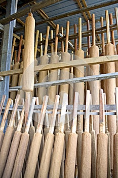 Large joss sticks in factory